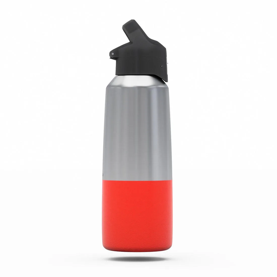 0.8 L stainless steel isothermal water bottle with quick-release cap for hiking