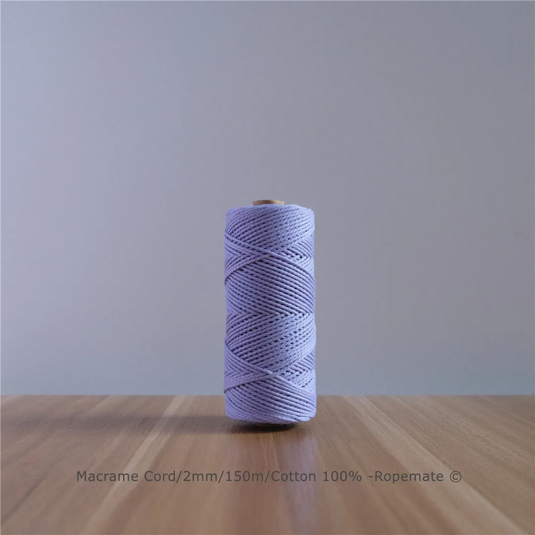 2MM MACRAME ROPE - LIGHT PURPLE