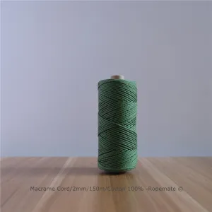 2MM MACRAME ROPE - ONION GREEN