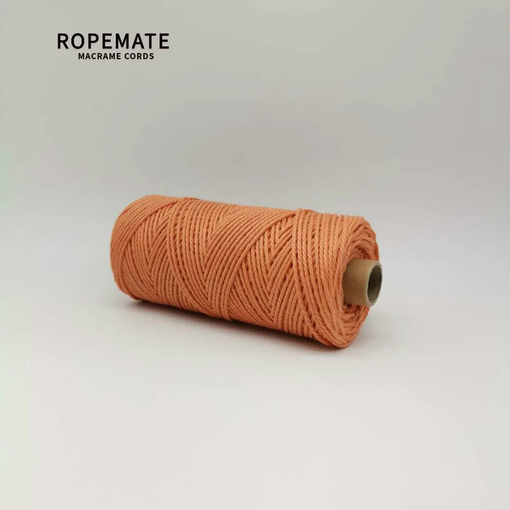 2MM MACRAME ROPE - PUMPKIN ORANGE