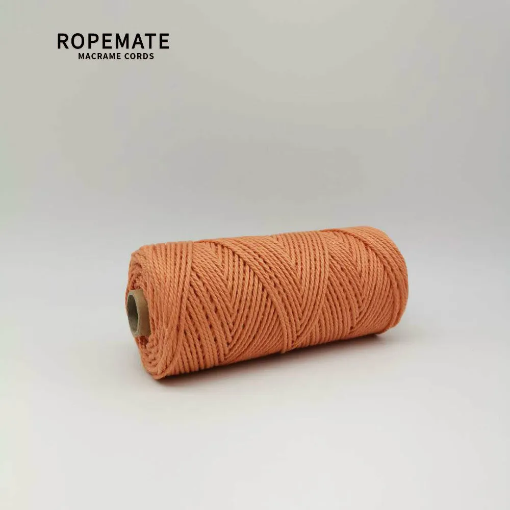 2MM MACRAME ROPE - PUMPKIN ORANGE