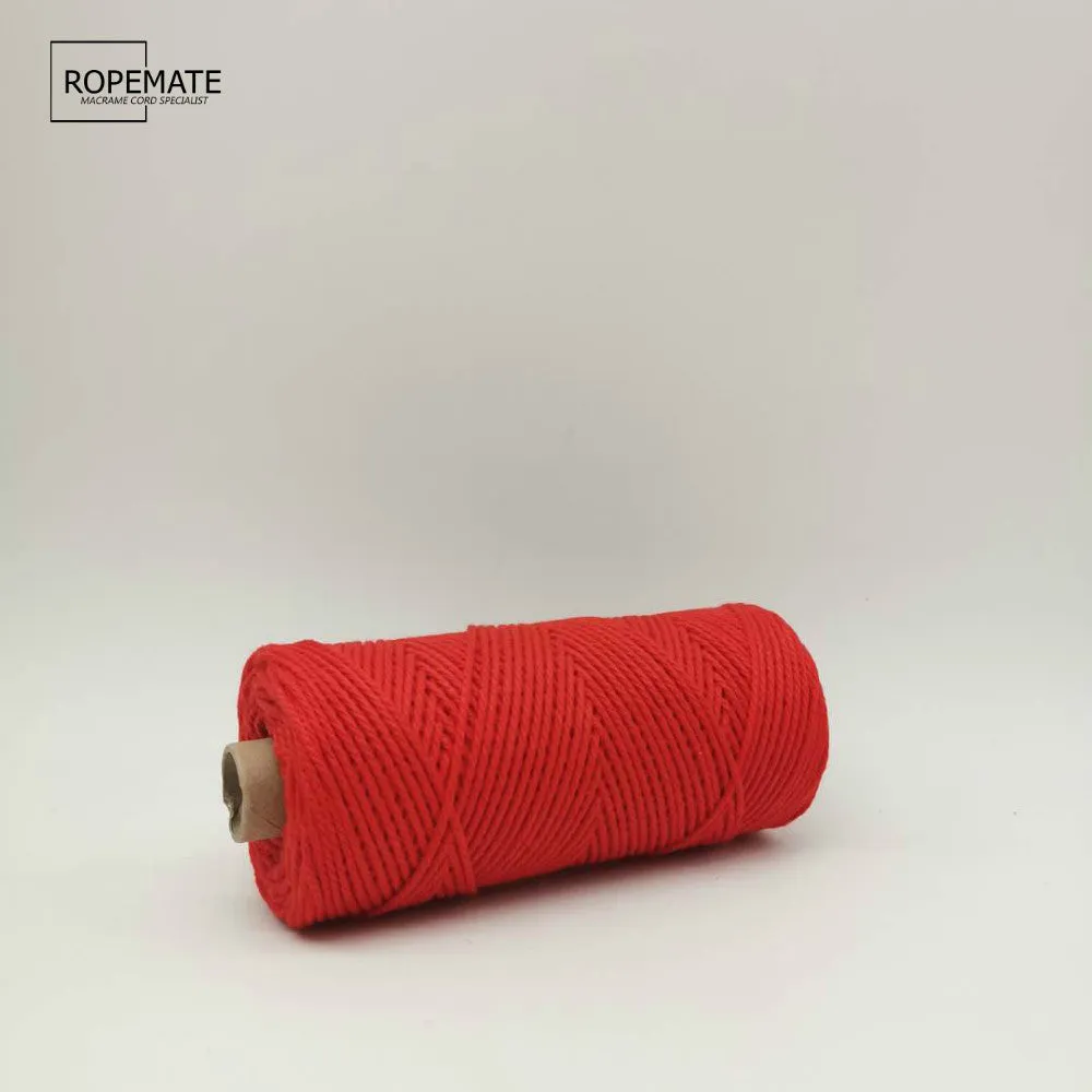 2MM MACRAME ROPE - RED