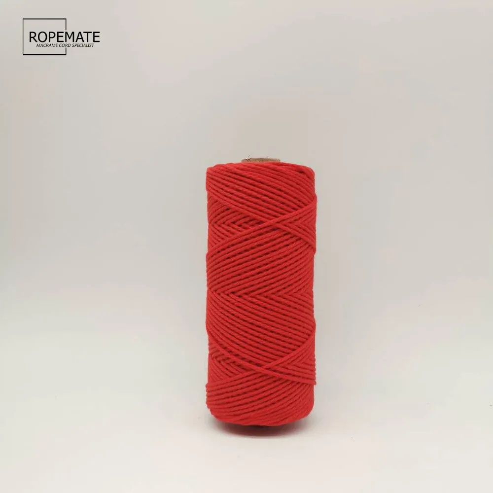 2MM MACRAME ROPE - RED