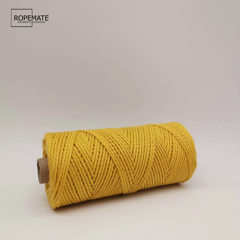 2MM MACRAME ROPE - SUNFLOWER