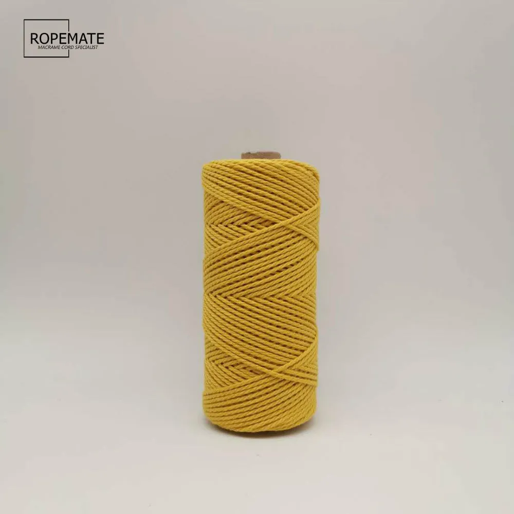 2MM MACRAME ROPE - SUNFLOWER