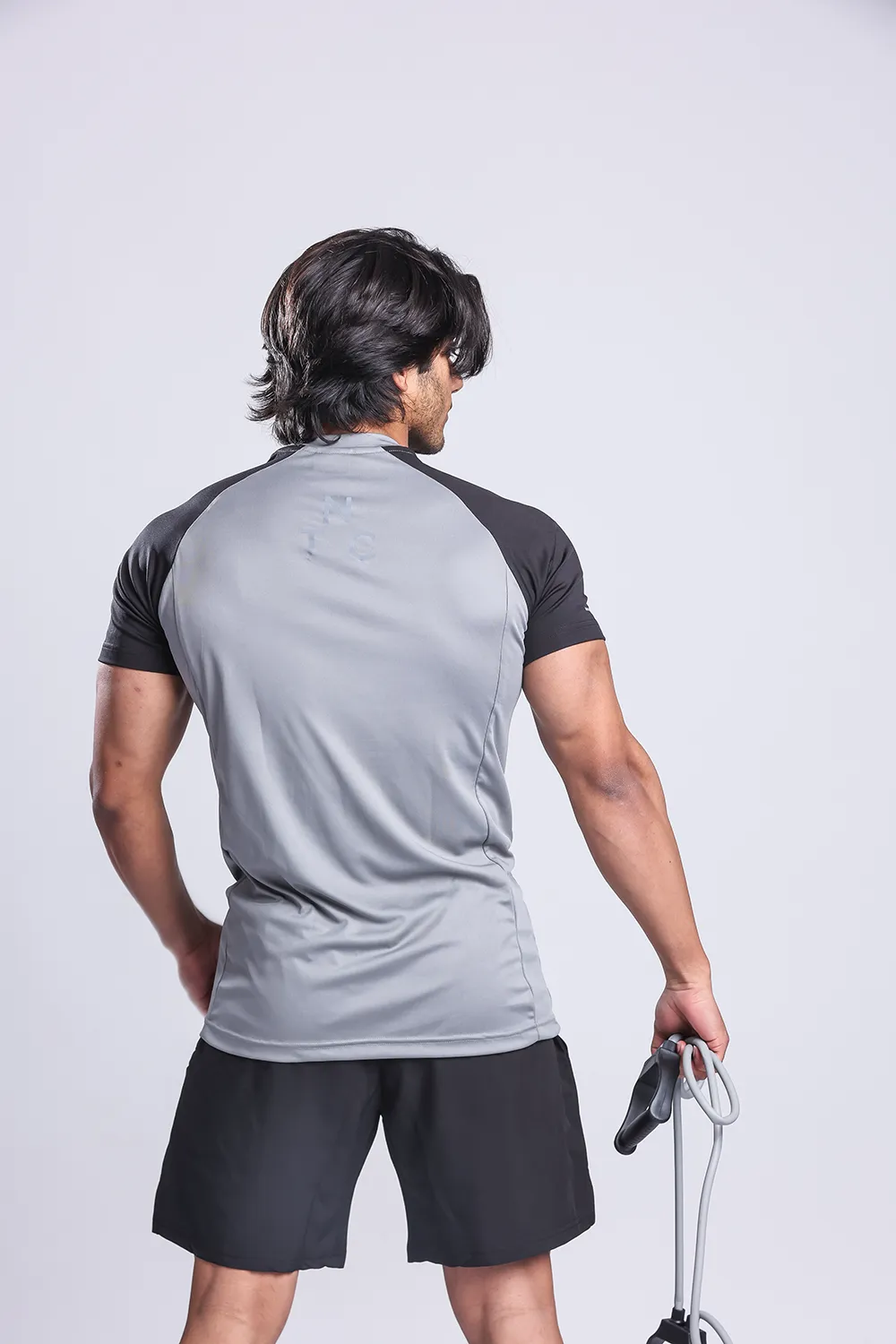 Active Two-tone T-shirt - Grey/Black