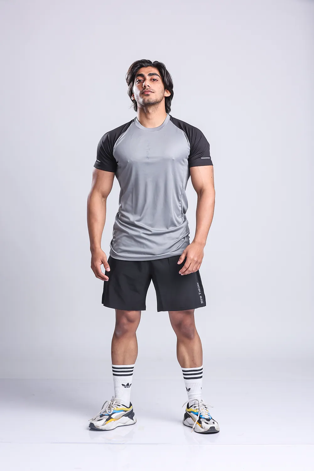 Active Two-tone T-shirt - Grey/Black