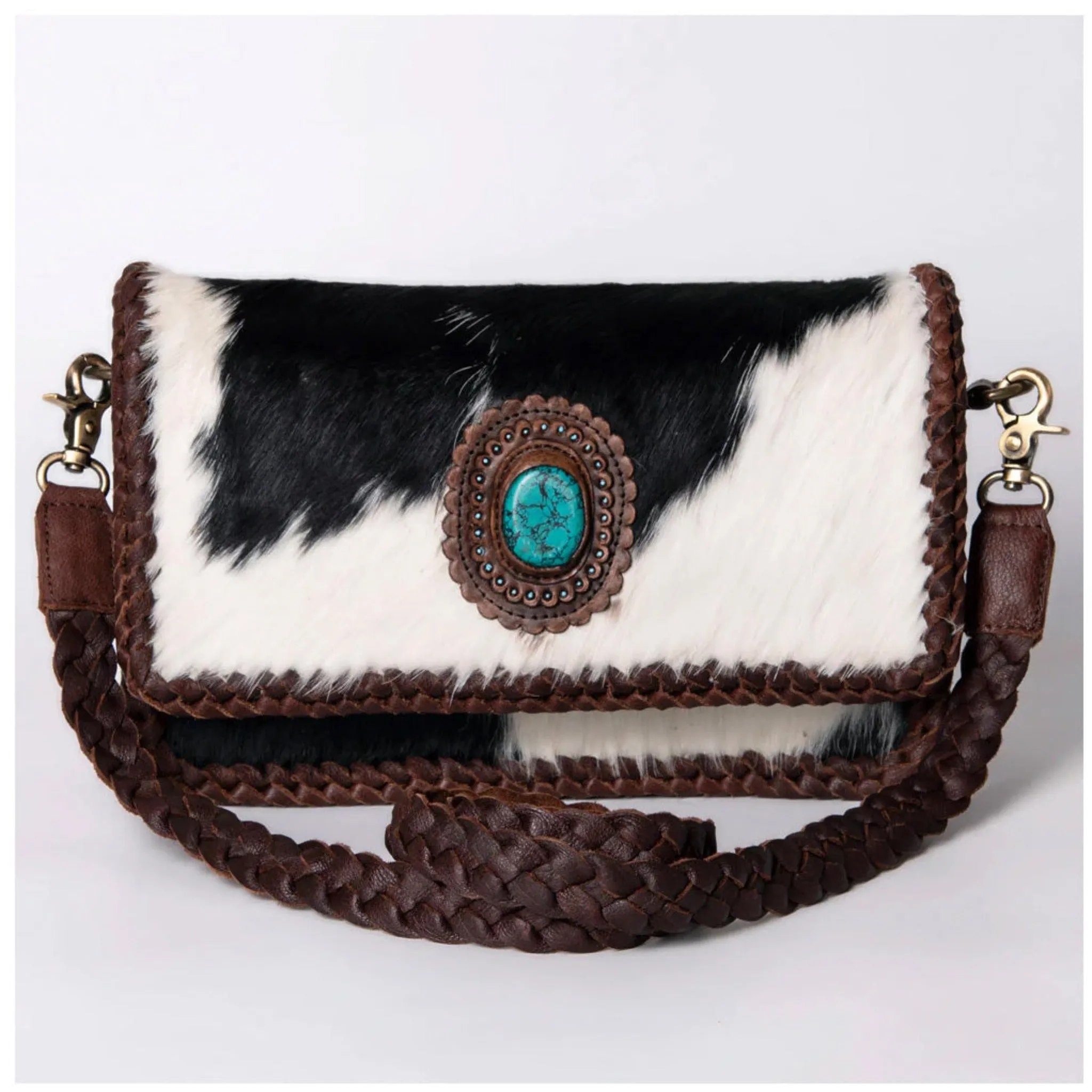 American Darling Hide On Braided Edge Handbag