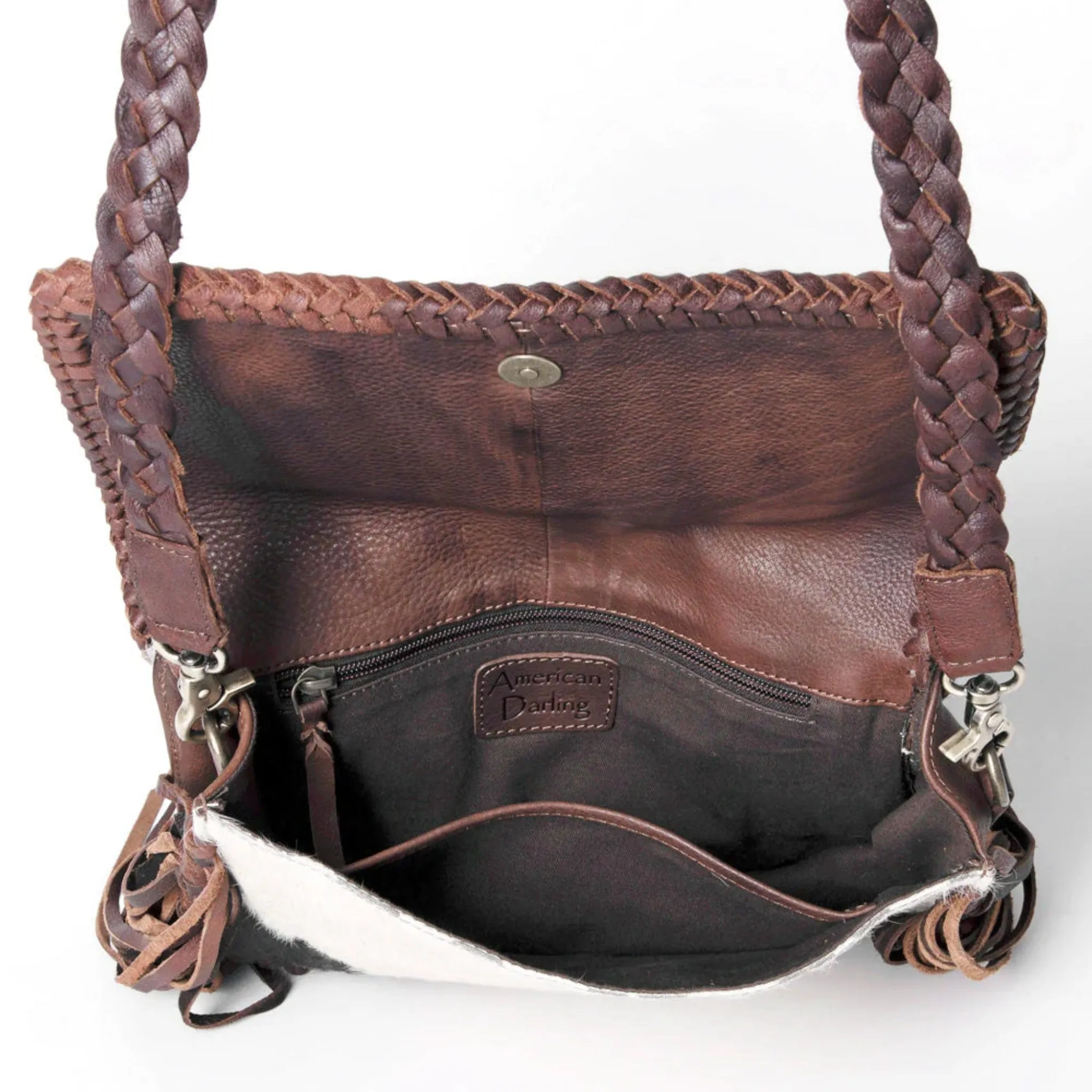 American Darling Hide On Braided Edge Handbag