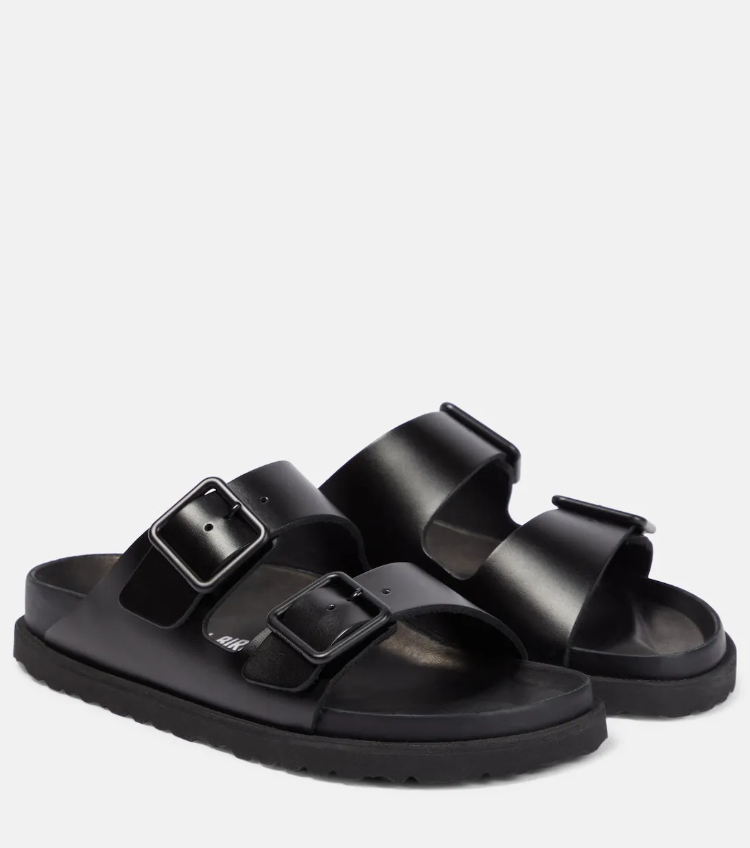 Arizona Birkenstock Leather Sandals, Black