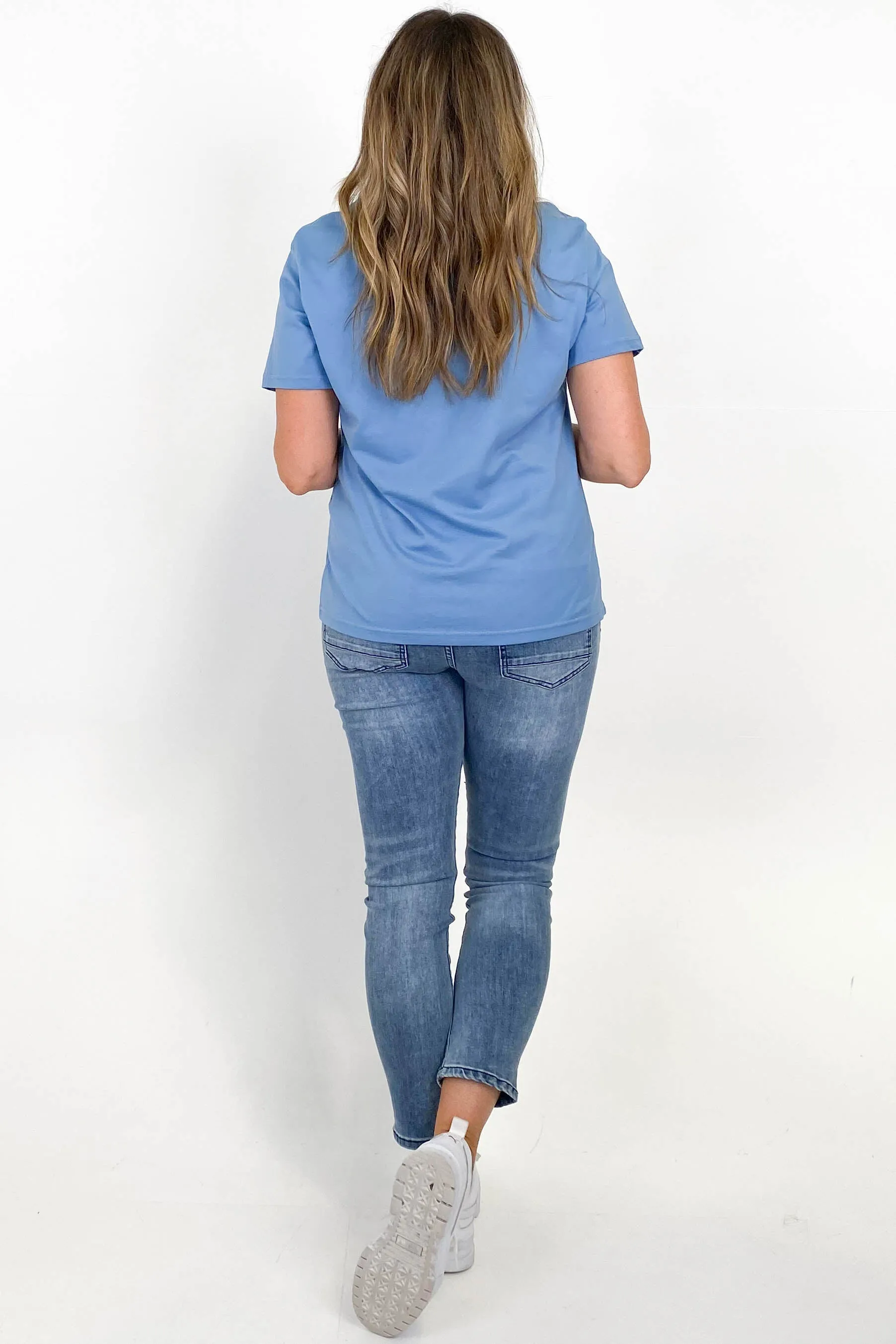 AS Colour Maple Tee Carolina Blue