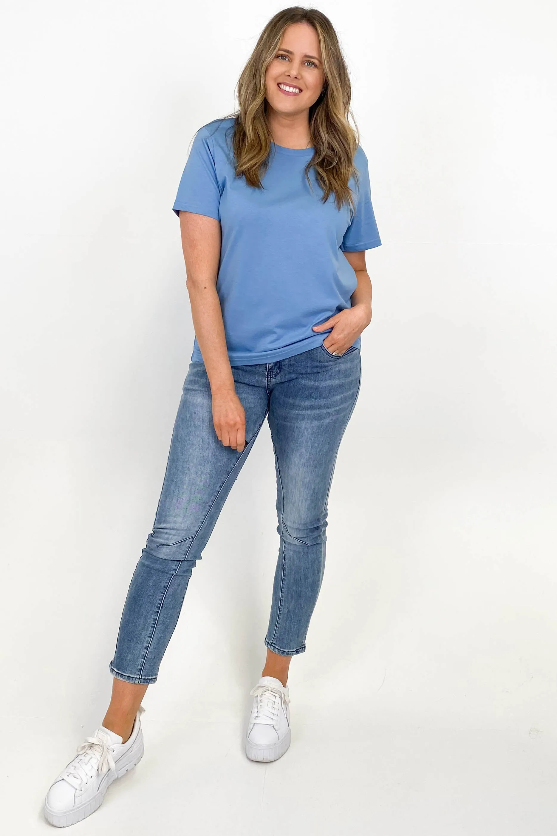 AS Colour Maple Tee Carolina Blue