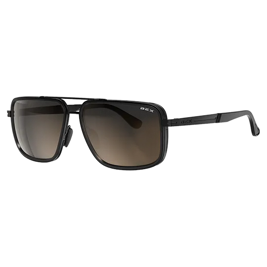 BEX Sunglasses Dusk- Matte Black/Brown/Silver