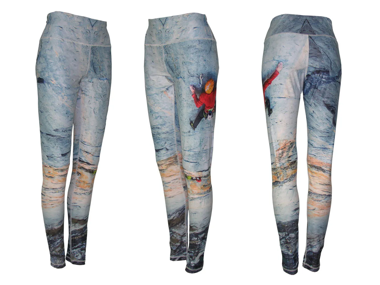 Big Wall Mountain Print Patterned All Sport Leggings