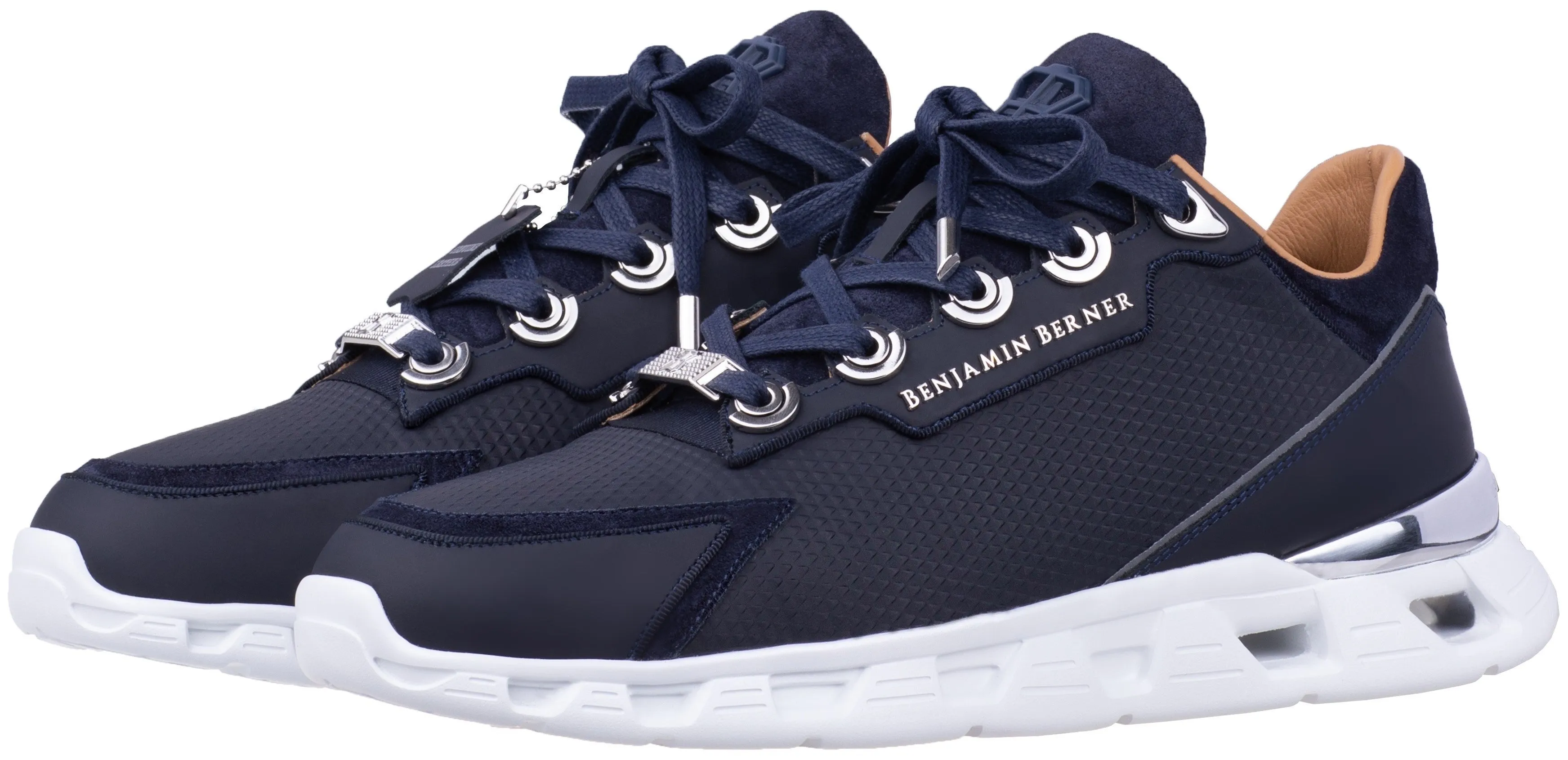 BNJ RAZOR HIGH-TECH RUNNER NAVY TRIANGLE EMBOSSED MATT NAPPA