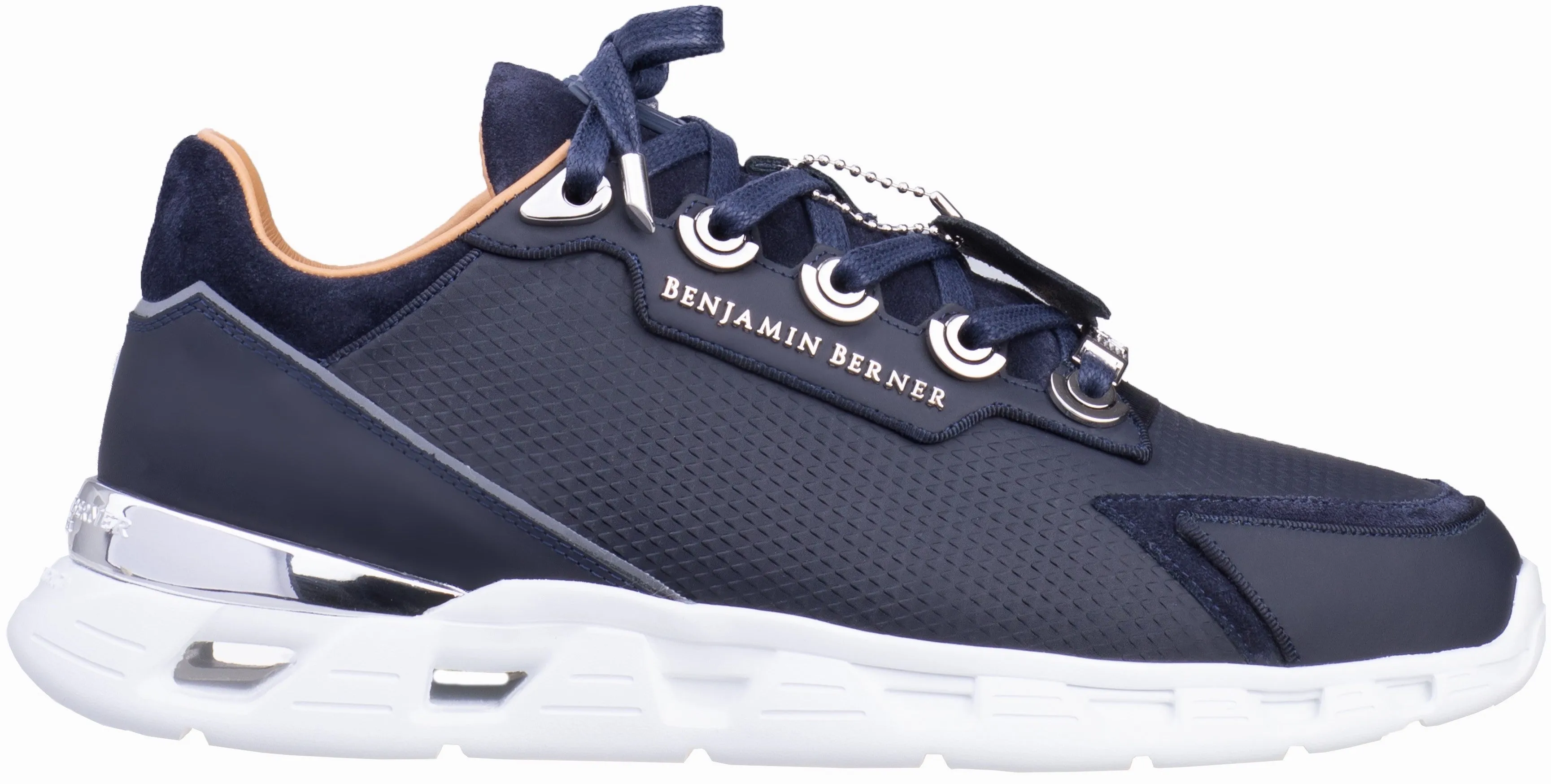 BNJ RAZOR HIGH-TECH RUNNER NAVY TRIANGLE EMBOSSED MATT NAPPA