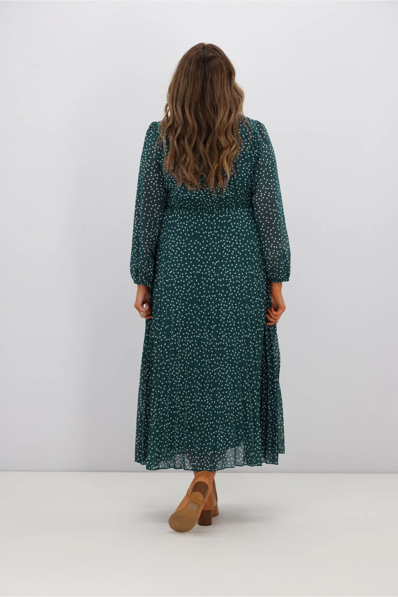 Boho Australia Kasey Dress Green White