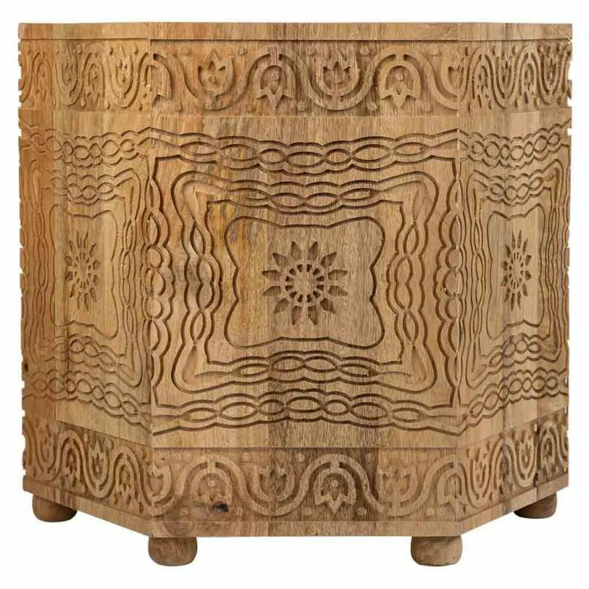 Centre Table Alexandra House Living Brown Mango wood 45 x 41 x 45 cm Traditional style