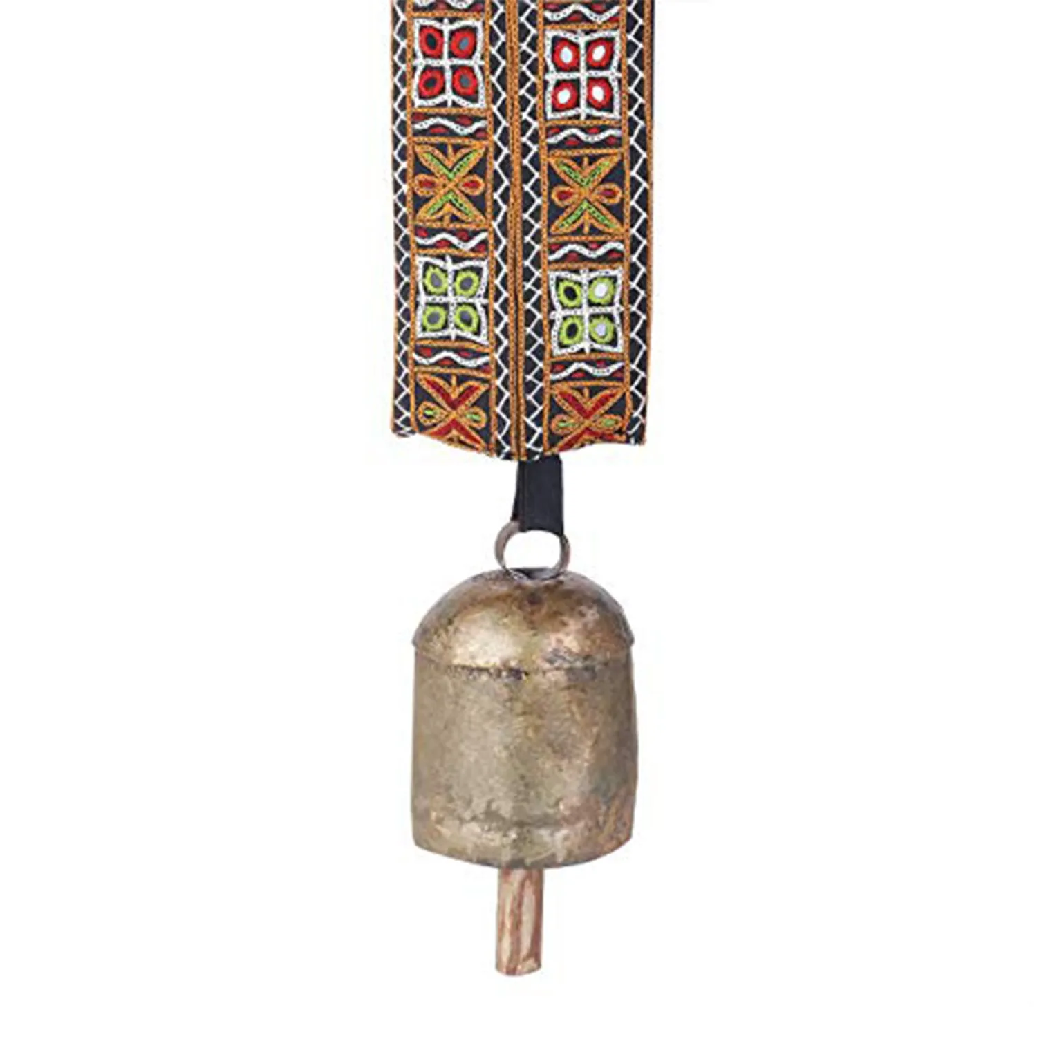 Cow Door Bell with Kantha Embroidery on Belt