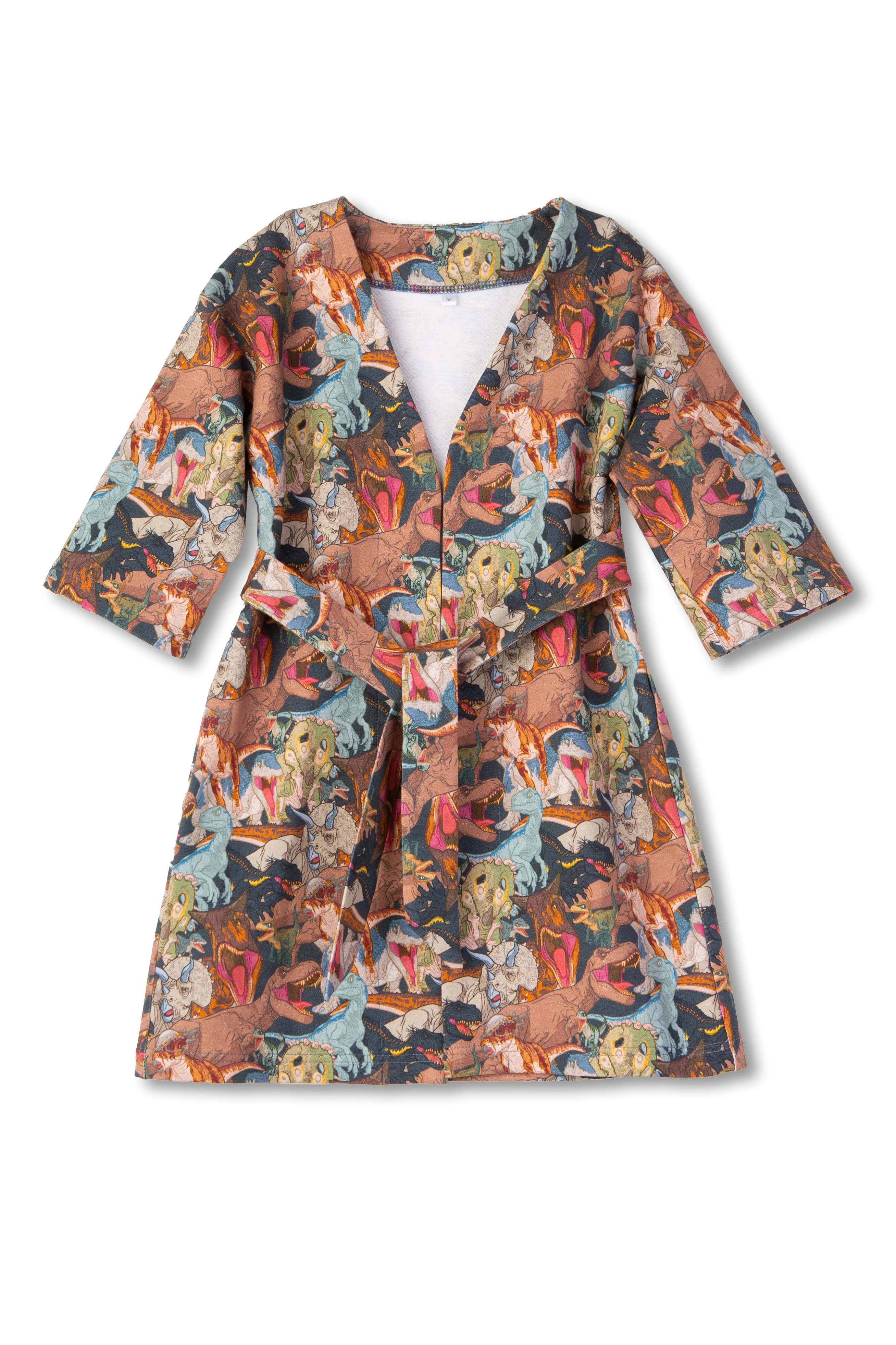 DAVID - BOYS' ROBE IN DINOSAUR PRINT