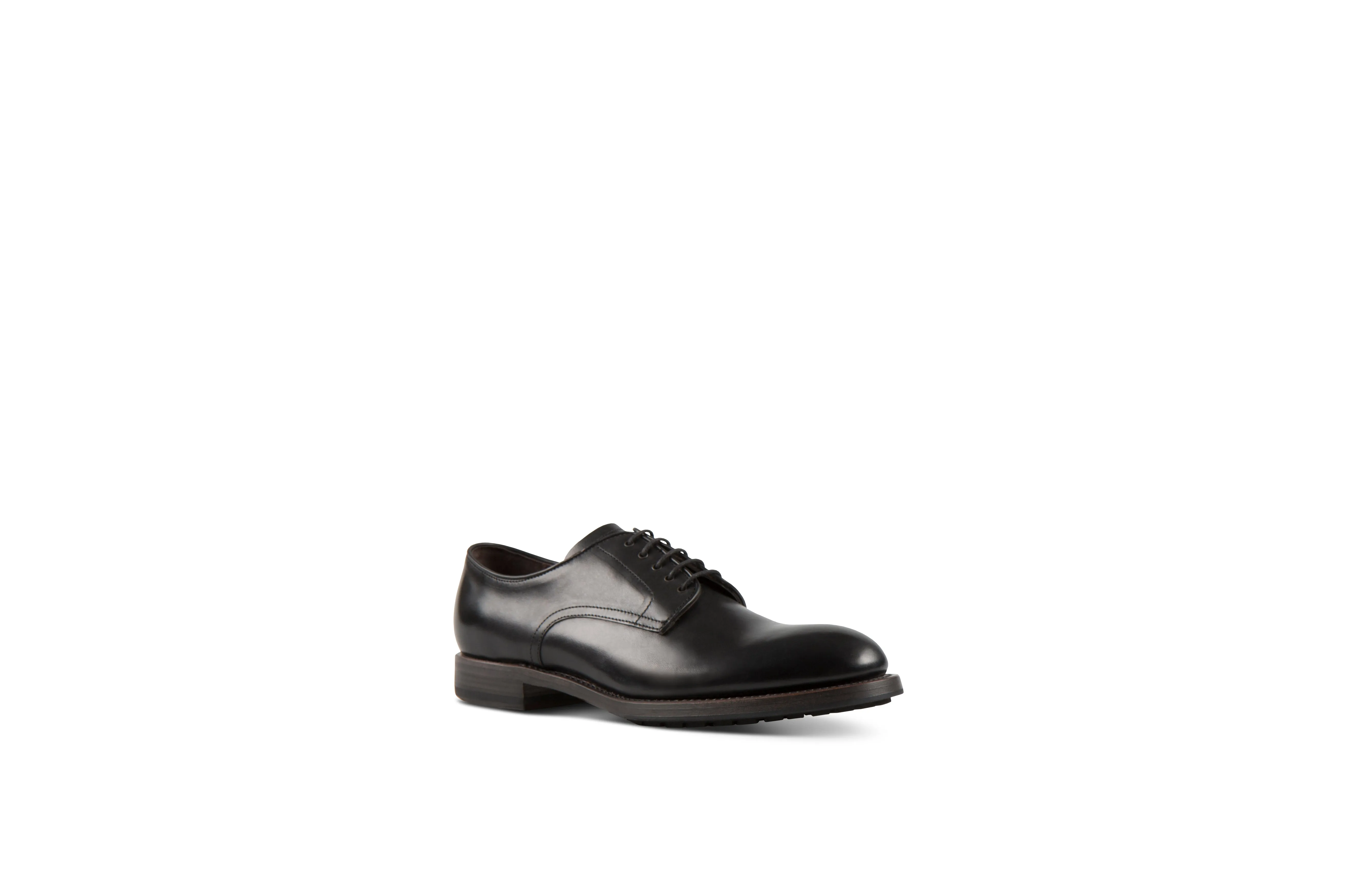 Daze Black Cordovan Leather Shoes