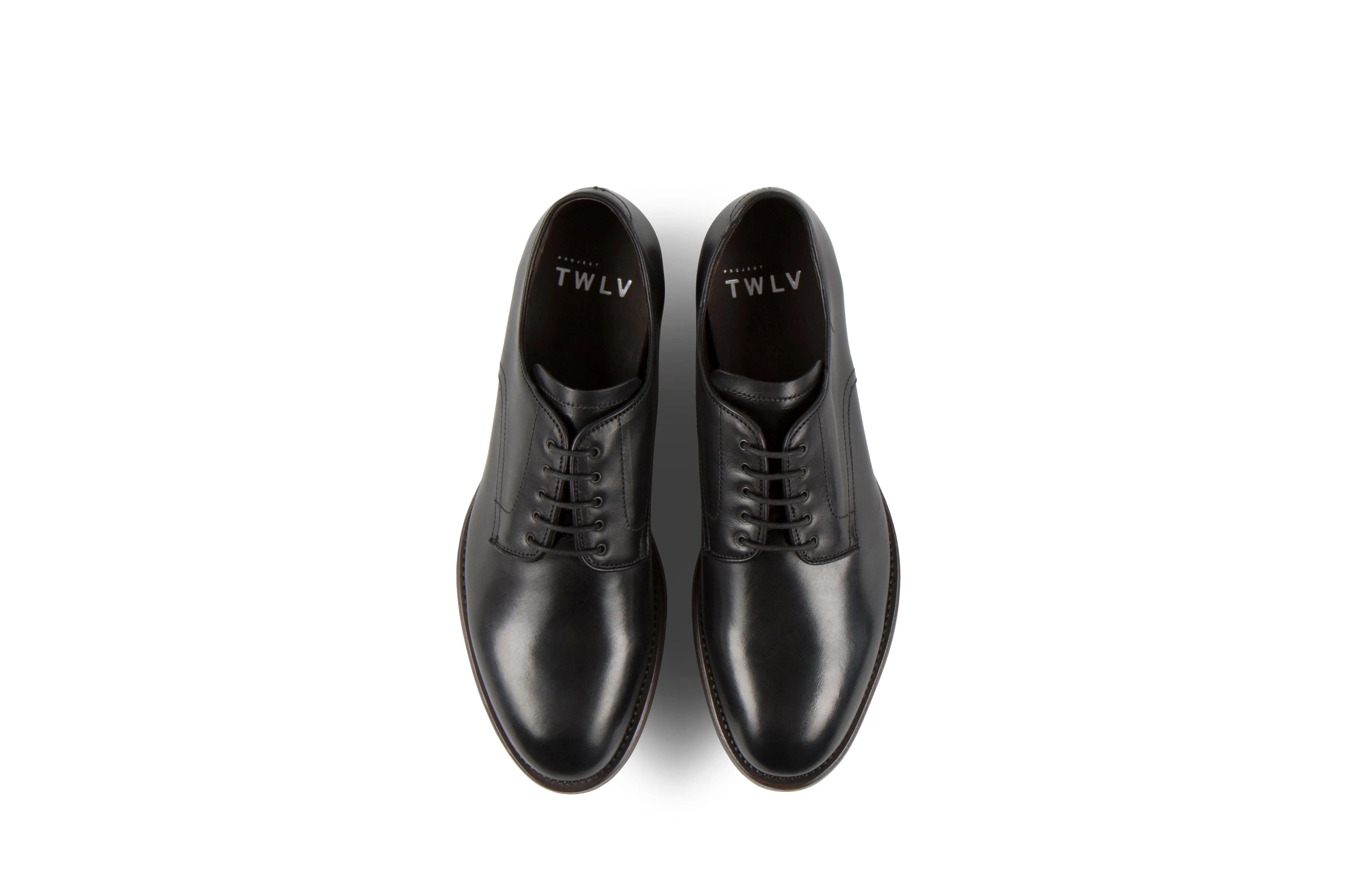 Daze Black Cordovan Leather Shoes