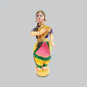 Doll Dancer Bharatnatyam Standing 9 in (Assorted Colours)