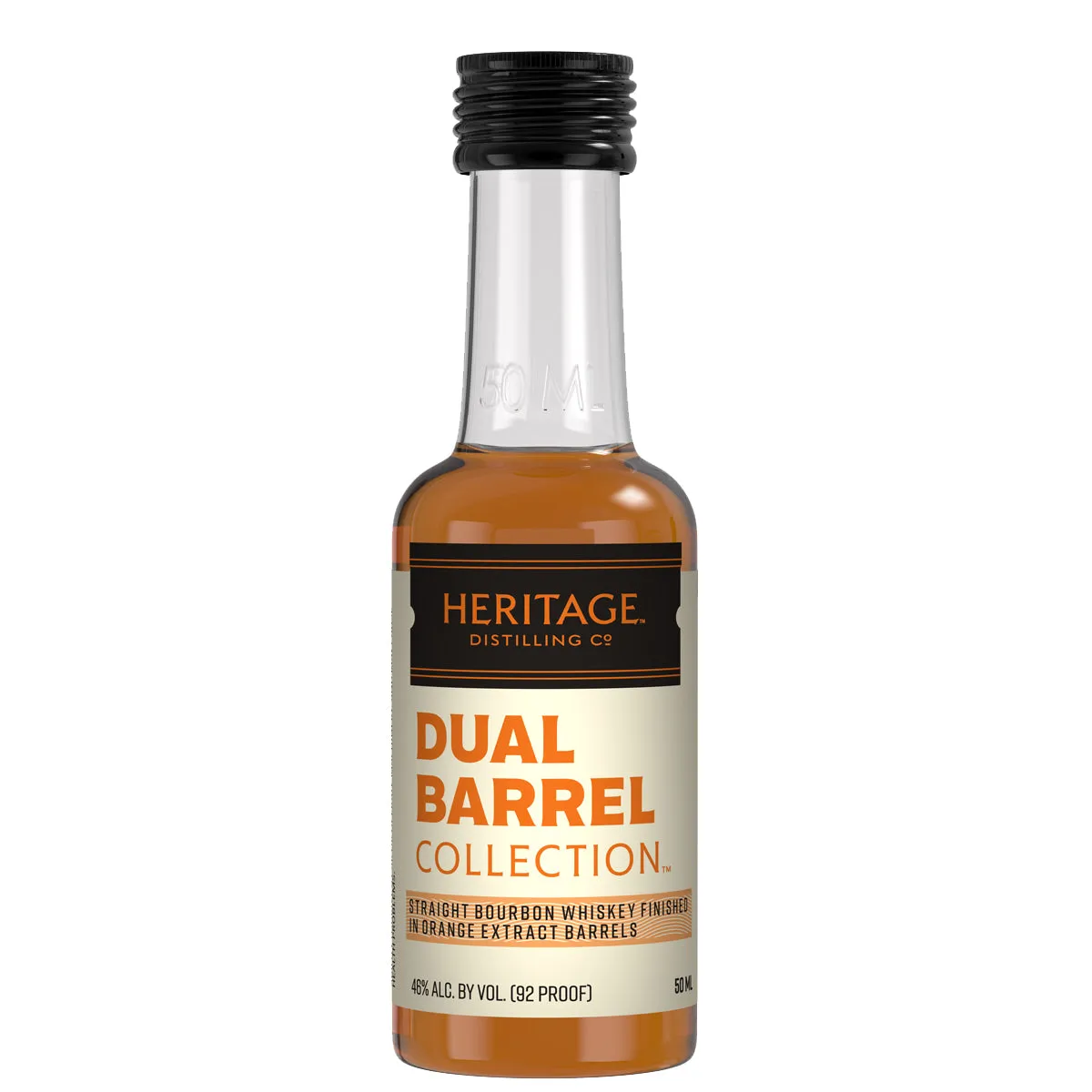 Dual Barrel (Orange) Bourbon Whiskey - Mini