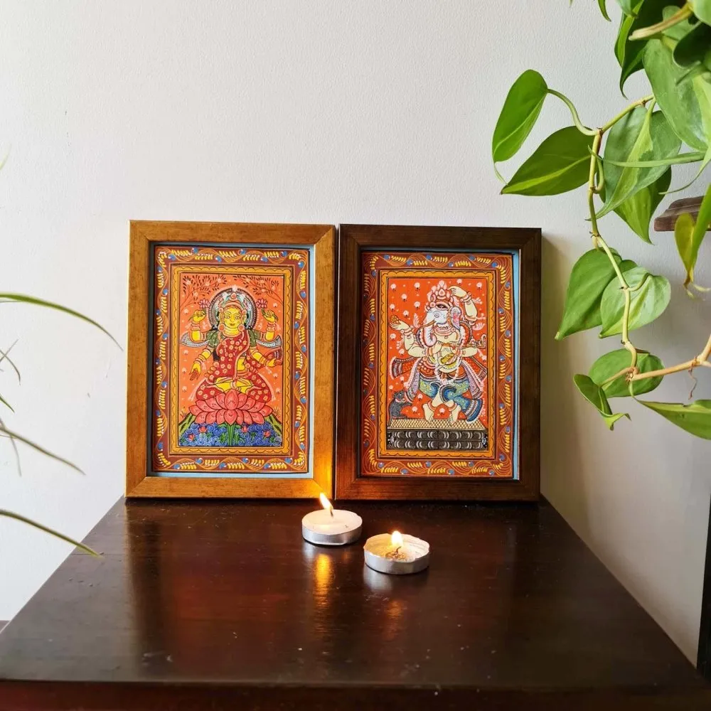 Ganesha Gajalakshmi Pattachitra Assorted