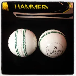 Hammer Core White Cricket Ball - Senior Size (Pack of 1)