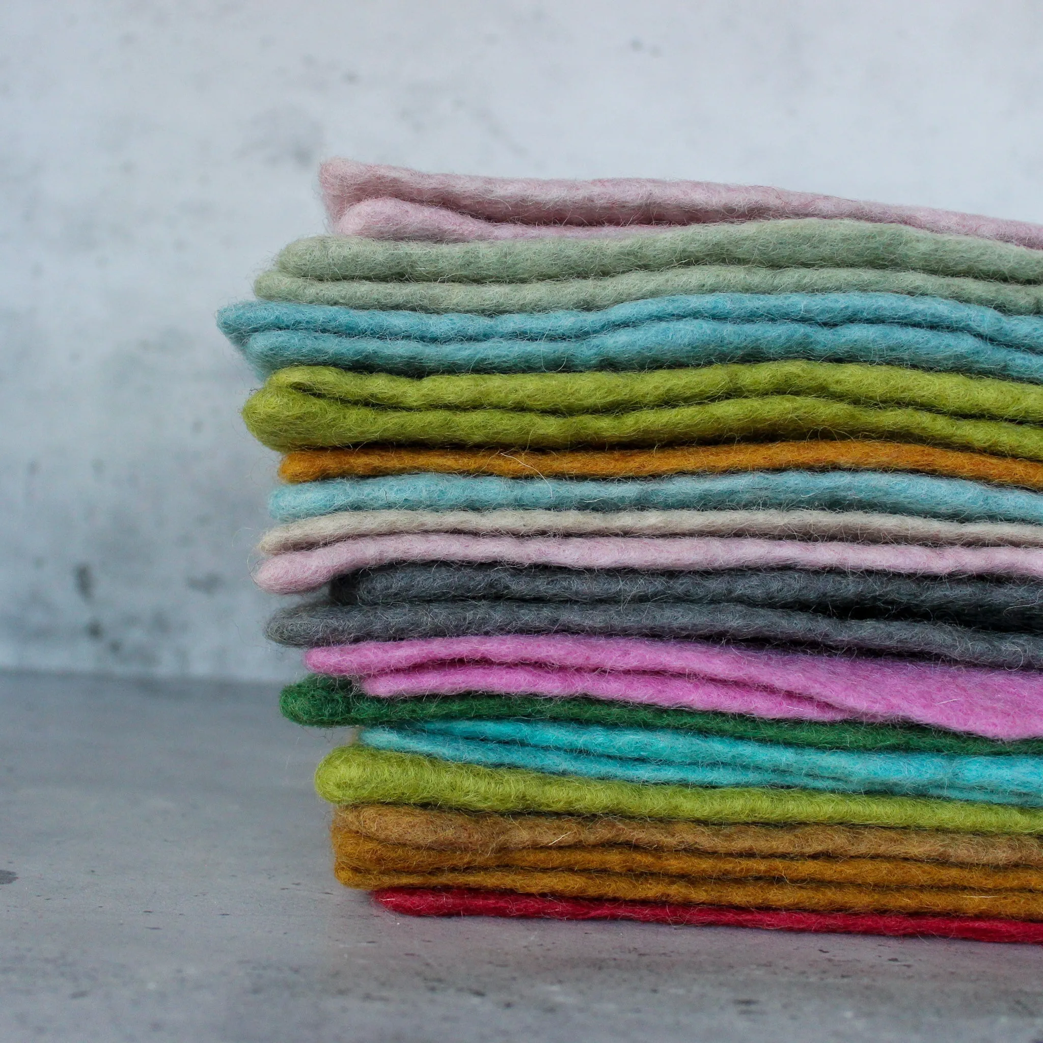 Handmade Wool Felt Sheets