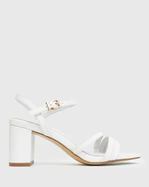 LANE Leather Block Heel Sandals