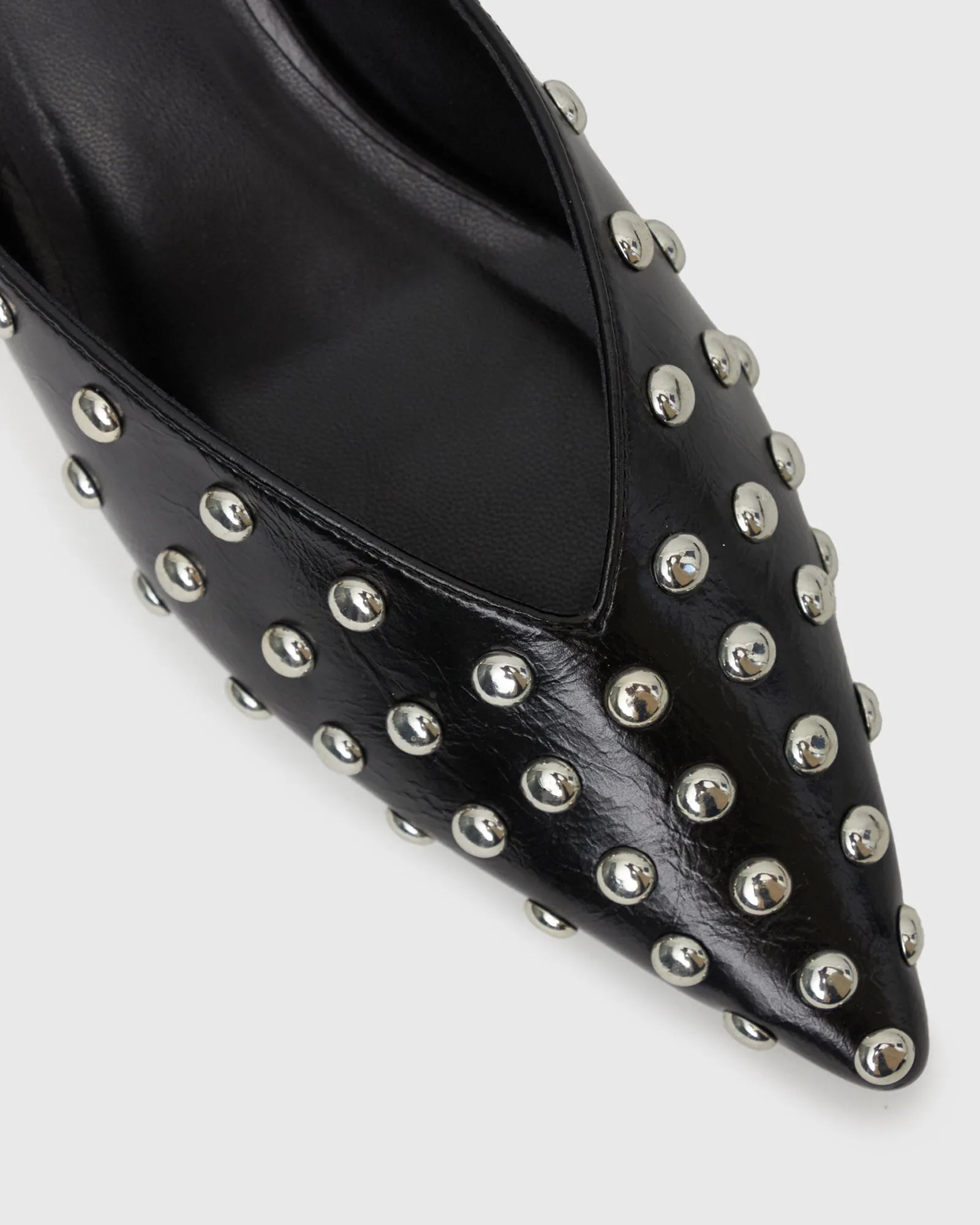 LIA Low Heel Studded Mules