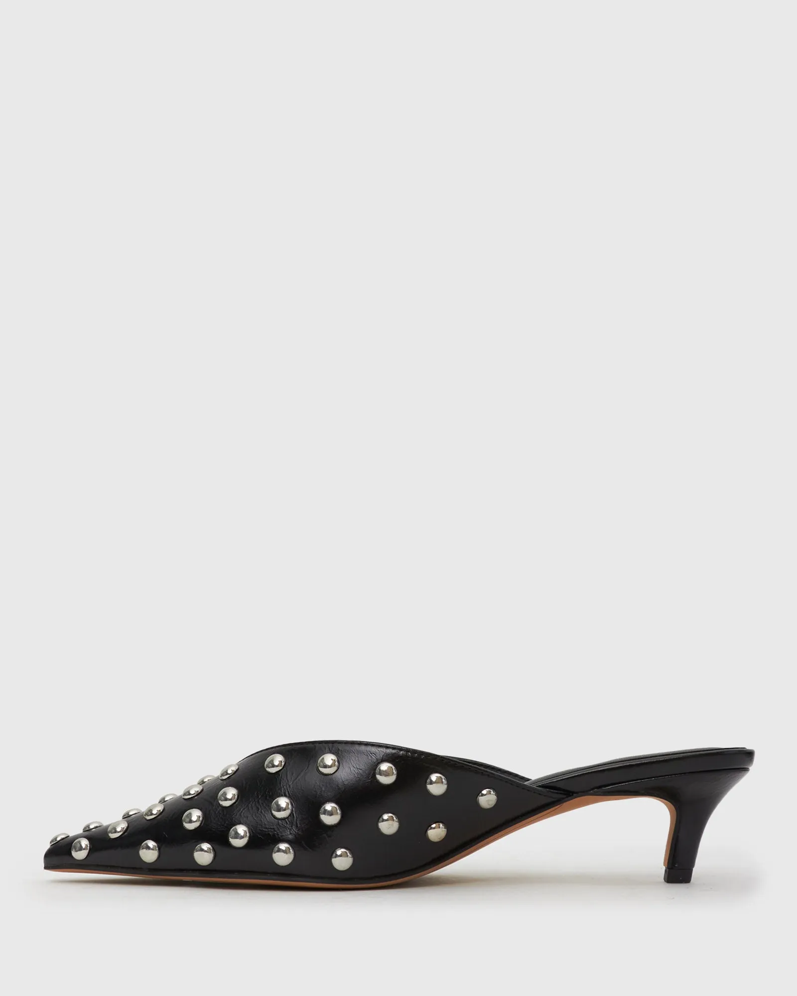 LIA Low Heel Studded Mules