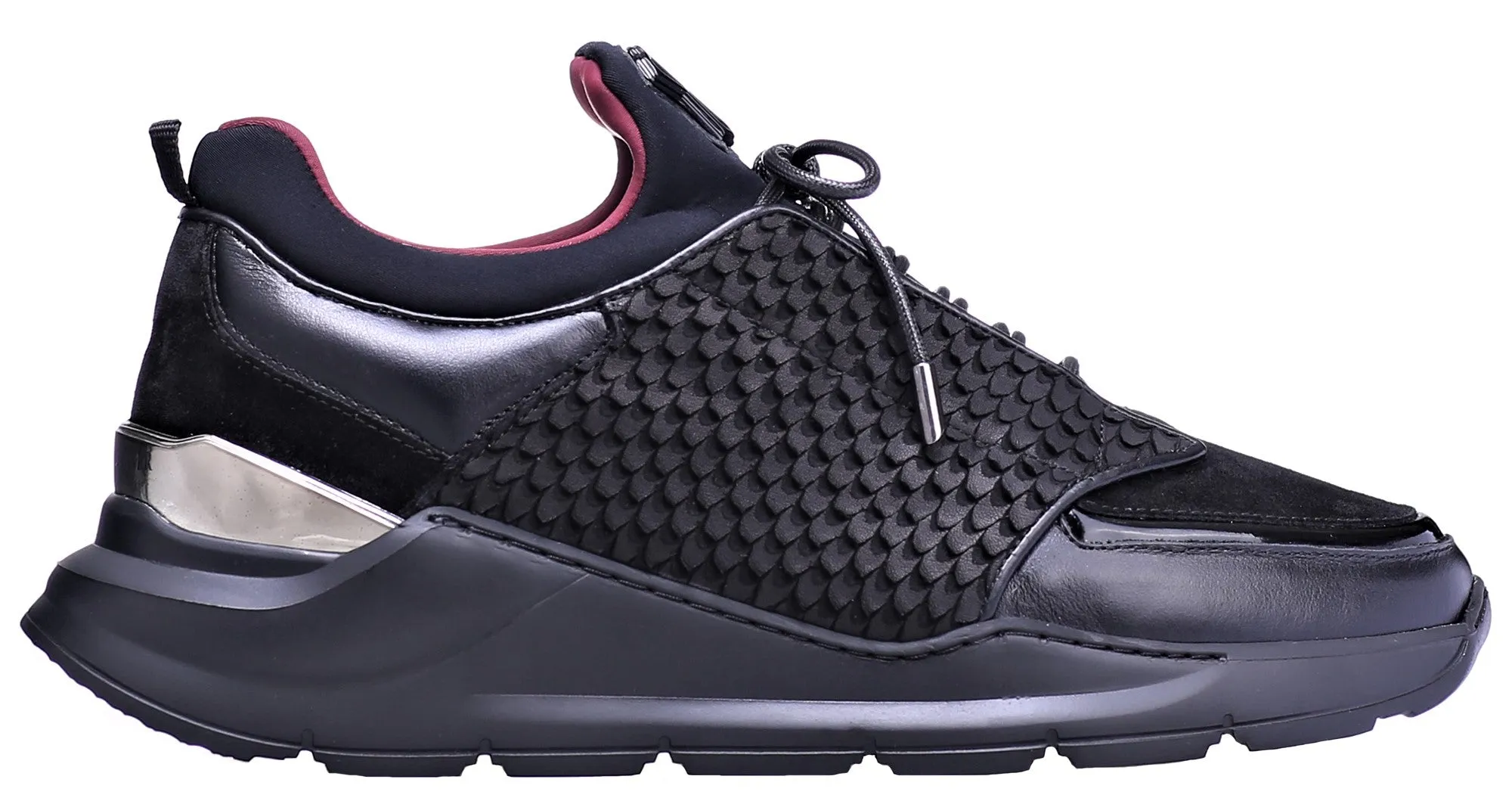 Low-Top BNJ MAGNUS RUNNER ALL BLACK COBRA CUT-NEOPRENE