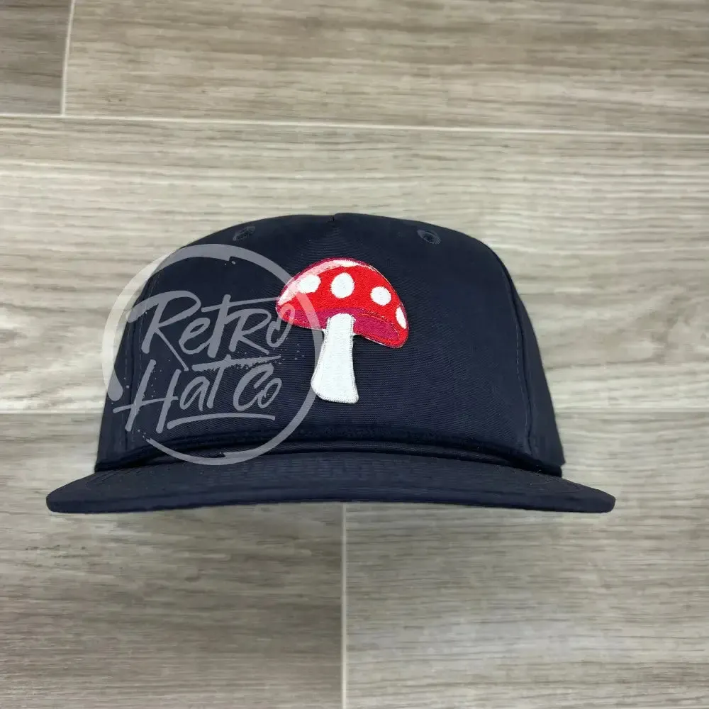 Magic Mushroom Patch on Retro Rope Hat