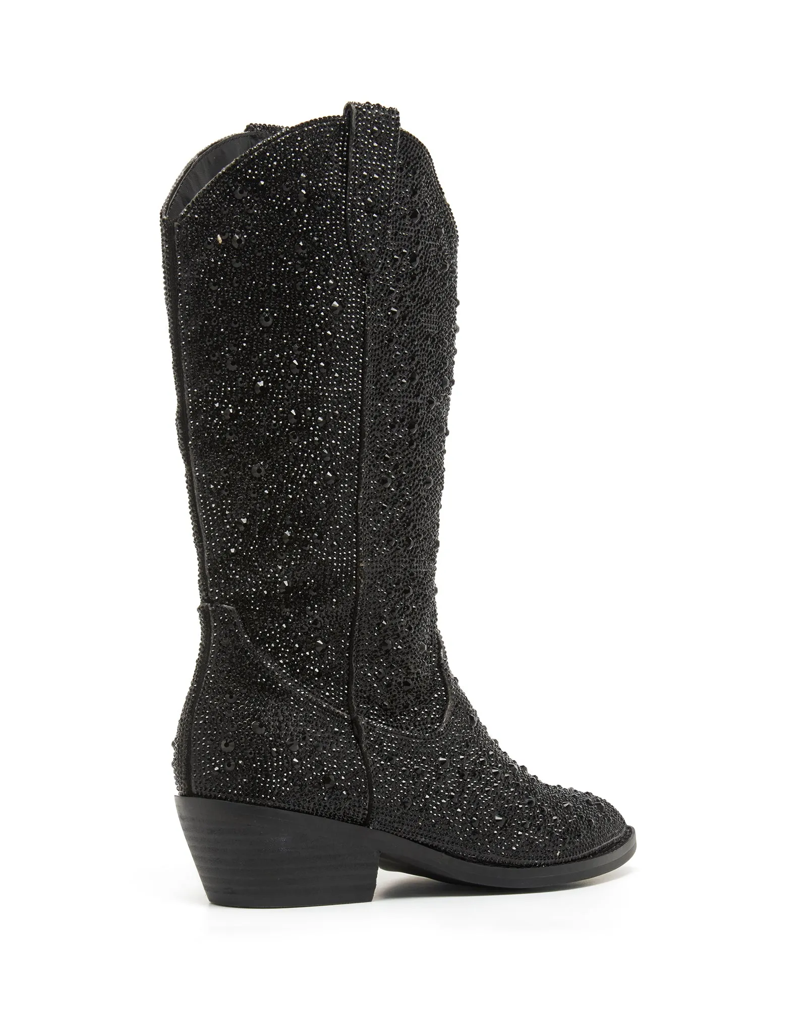 Majesty Cowboy Boot Black Rhinestones