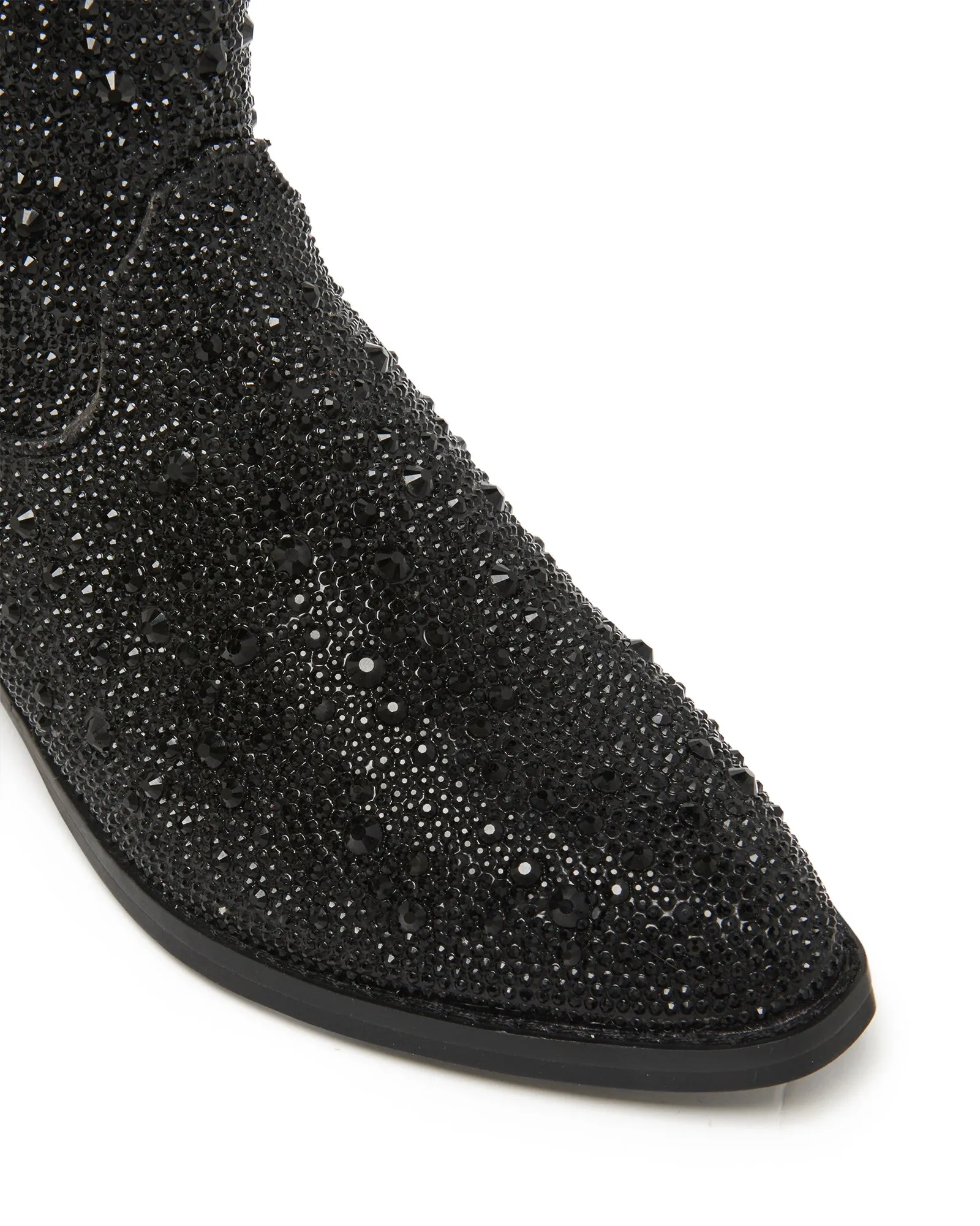 Majesty Cowboy Boot Black Rhinestones