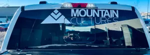 Mountain Cultures Vehicle Sticker