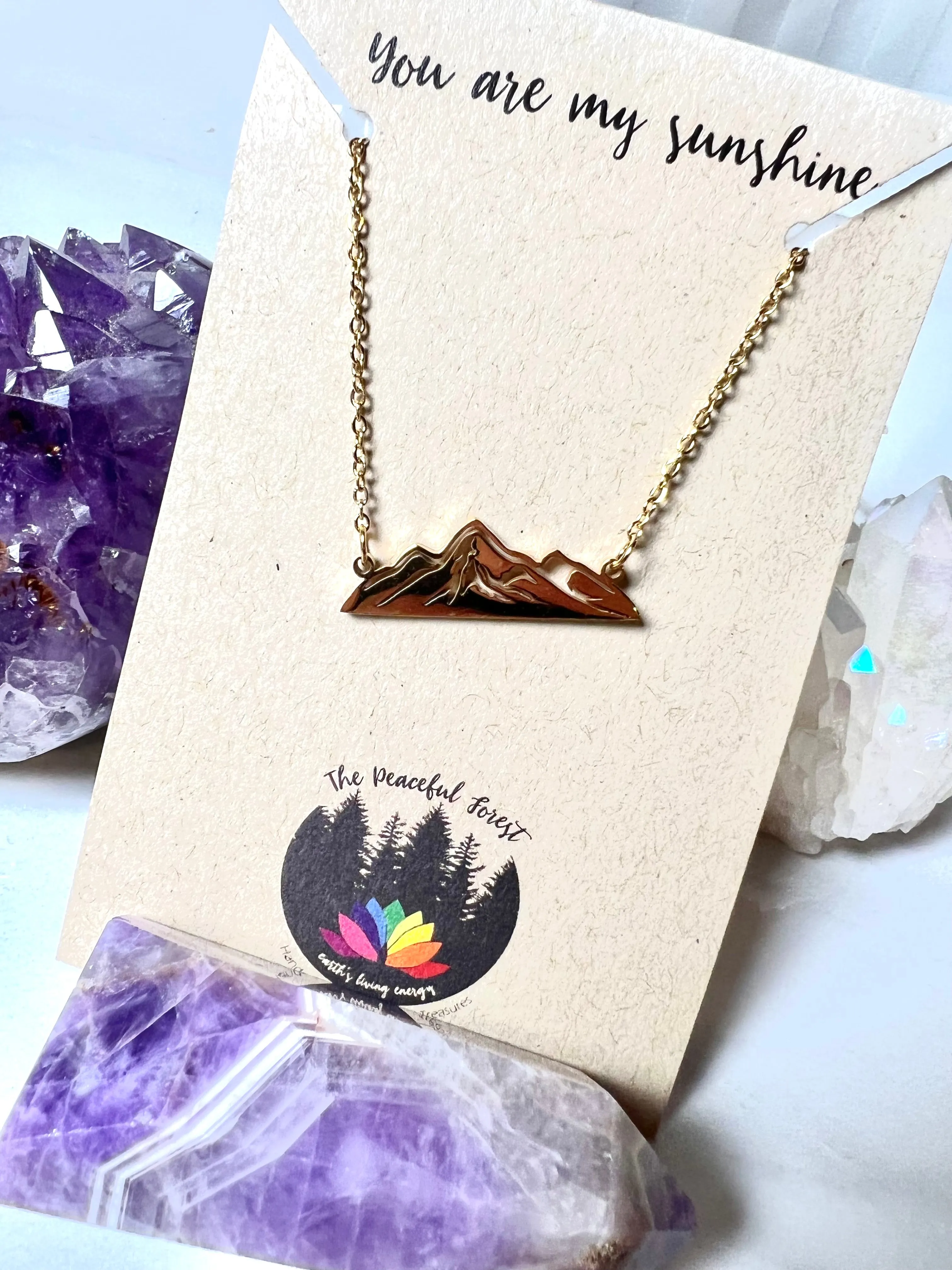 Mountain Inspired Large Mountain Range Necklace