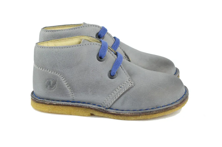 Naturino Boys Light Grey Lace-up Desert Boot