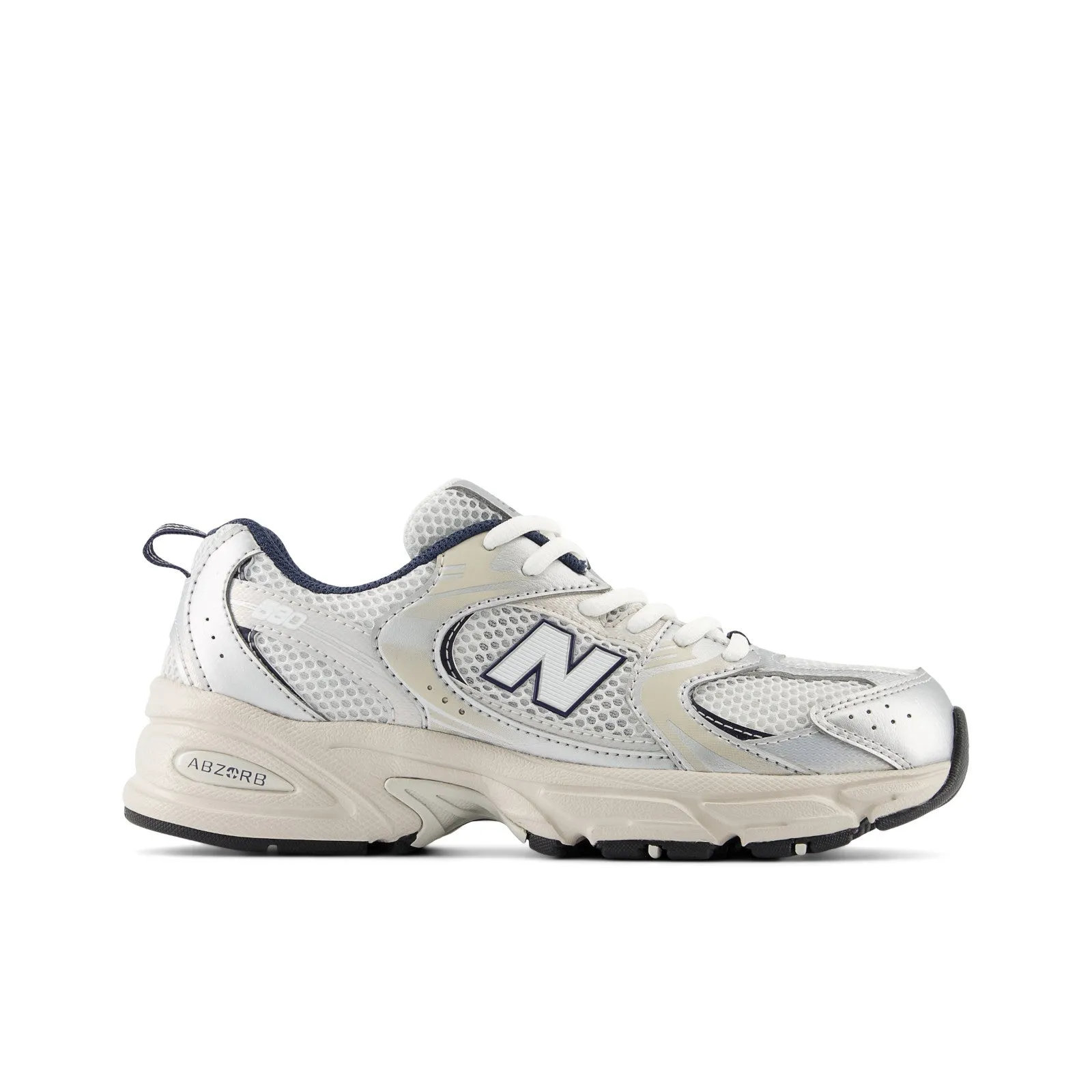 New Balance Kid's 530 in Summer Fog with Nimbus Cloud and NB Navy