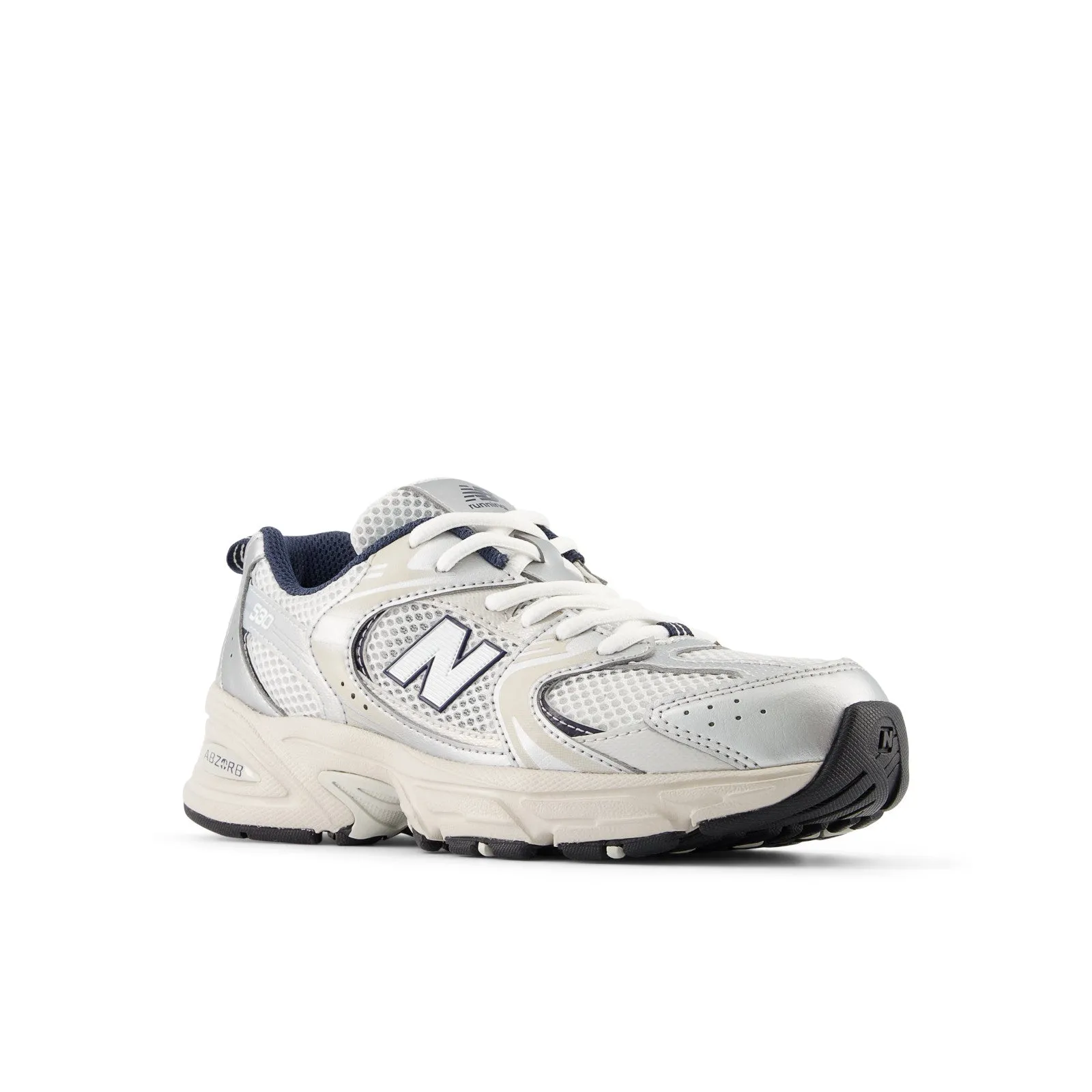 New Balance Kid's 530 in Summer Fog with Nimbus Cloud and NB Navy