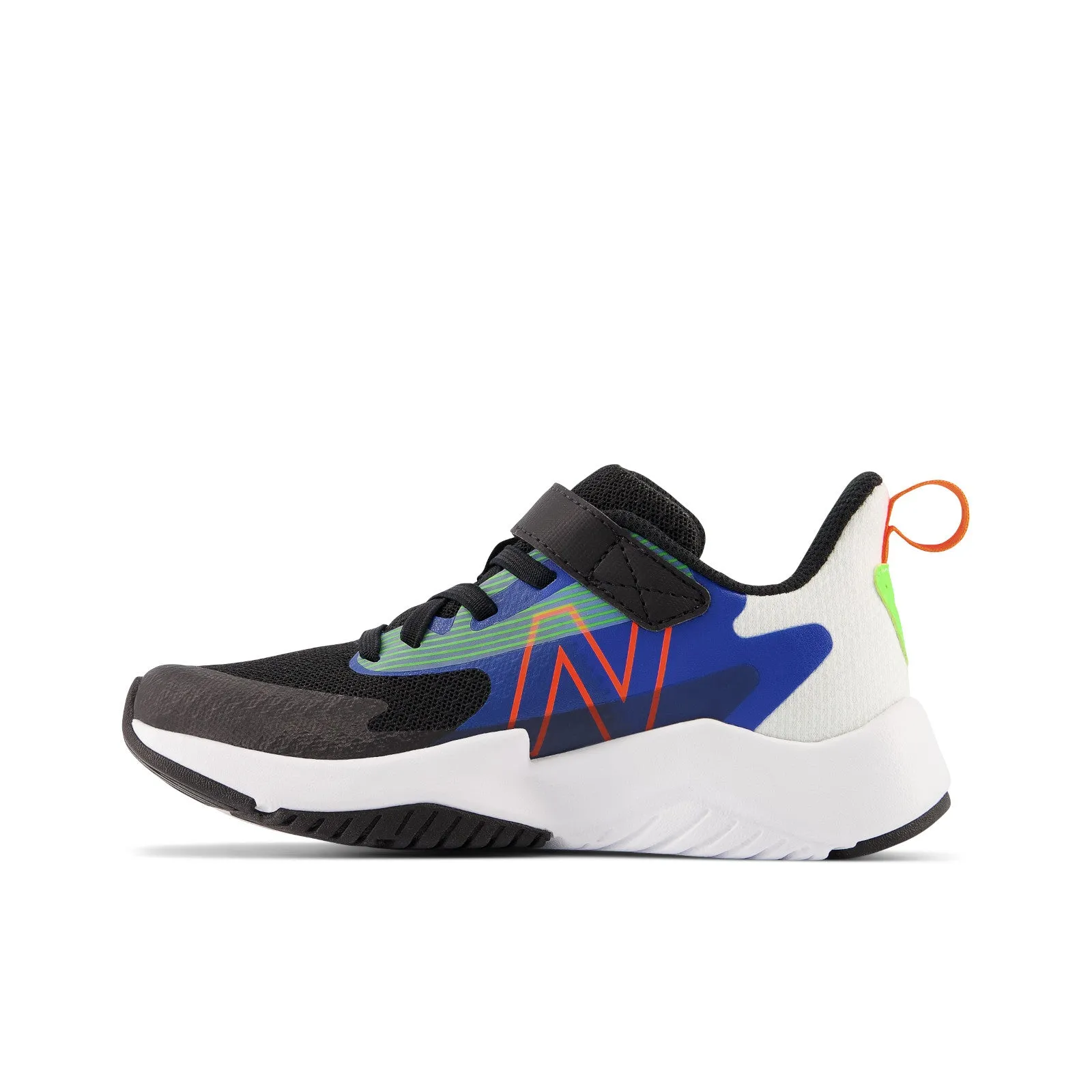 New Balance Kids' Rave Run V2 in Black With Cobalt & White