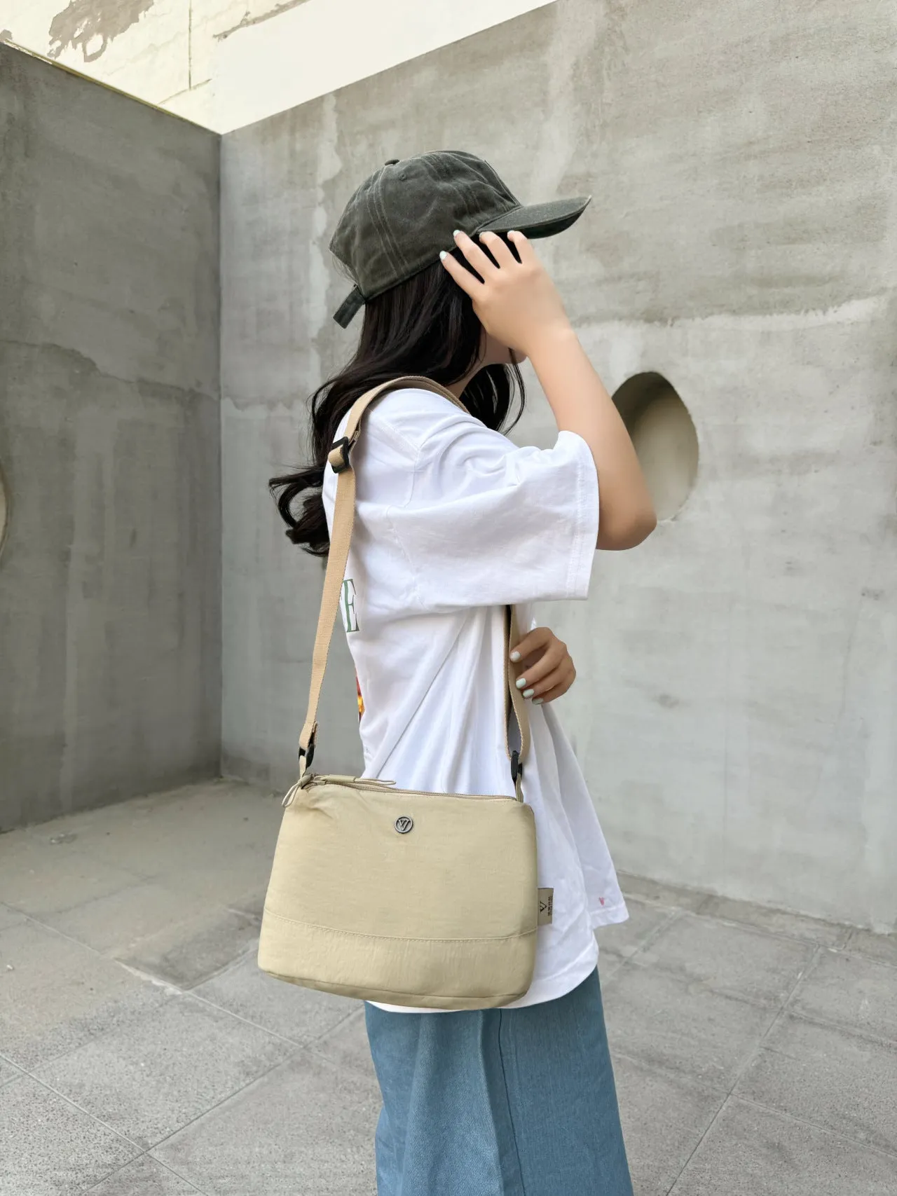 New Cross-Border Fashion Waterproof Cloth Bag Shoulder Bag Nylon Oxford Cloth Crossbody Bag Multi-Layer Women's Cloth Bag