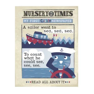 Nursery Times Crinkly Newspaper - A Sailor went to Sea