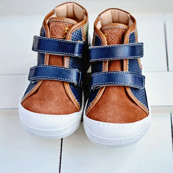 Ocra Boys Brown, Green & Navy Hightop