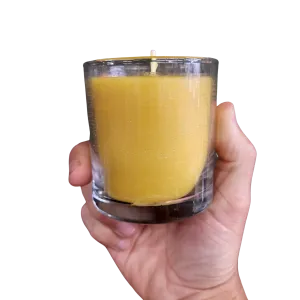 Old Fashioned Glass Candle