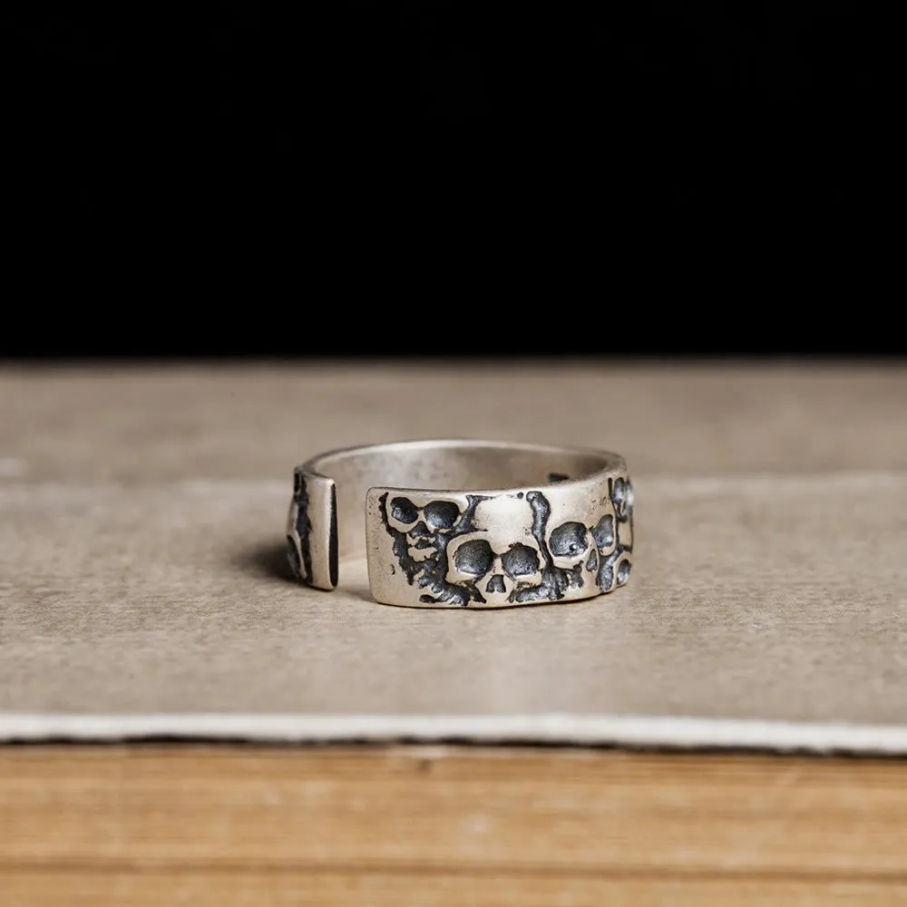 Old-fashioned Sterling Silver Skull Ring