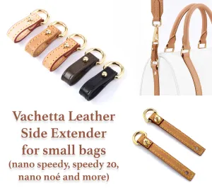 Pair of Vachetta Side extender for Small bags - 5 Colors